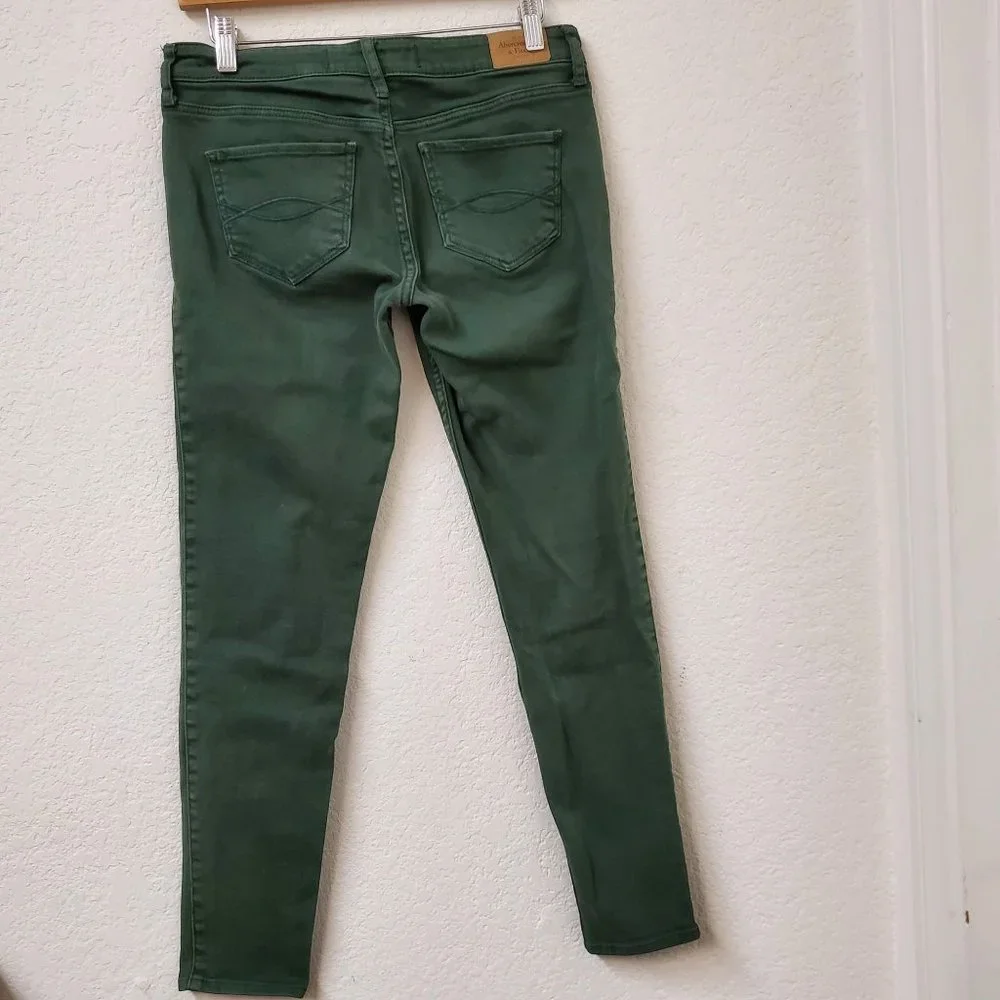 Abercrombie & Finch Skinny Jean Green Women's Size 4 (WP229) - Picture 8 of 8
